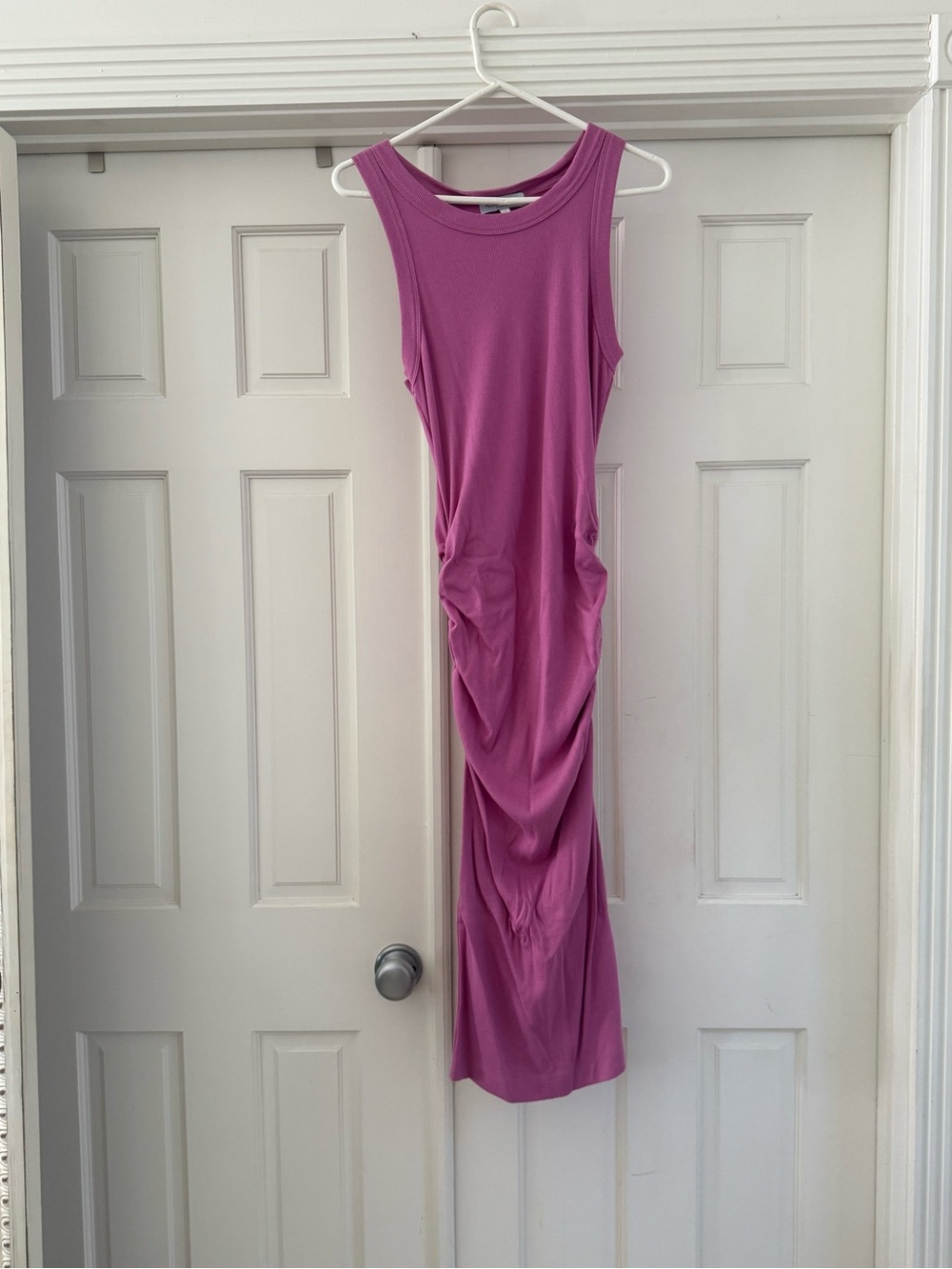 Michael Stars Ruched Ribbed Maxi Dress size small 💜